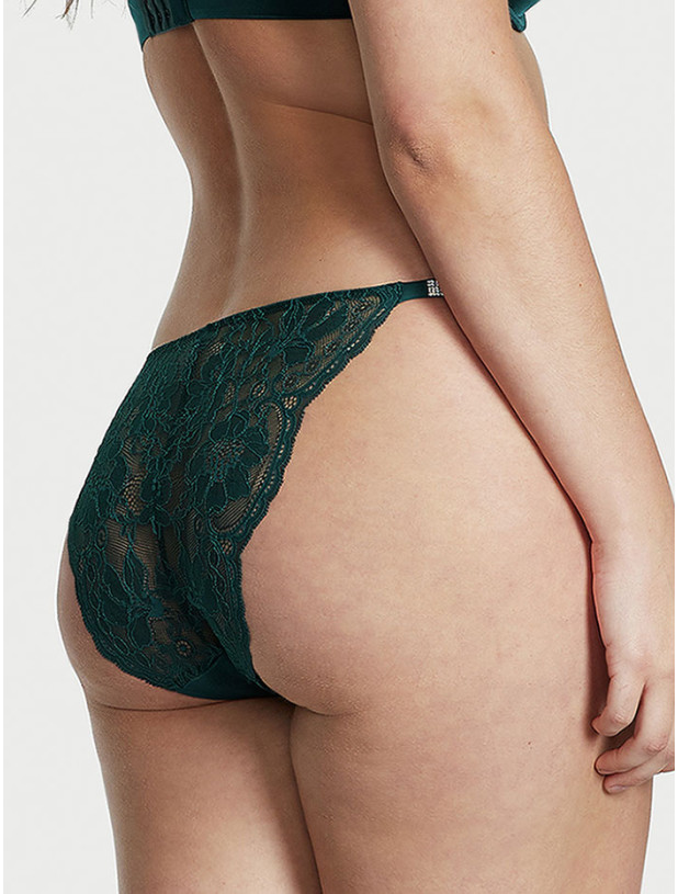 Трусики Чікіні зі Стразами Victoria's Secret Very Sexy Micro Lace Shine Strap Cheekini Panty_2
