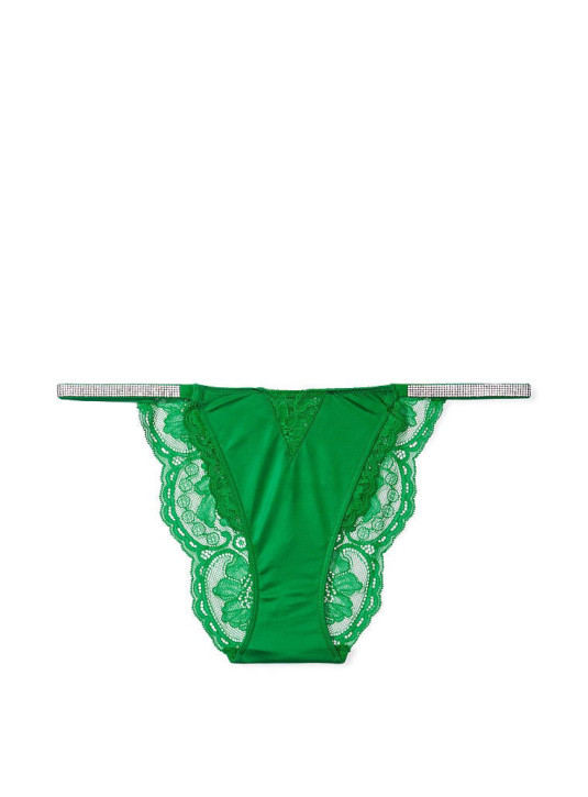 Трусики Чікіні зі Стразами Victoria's Secret Very Sexy Micro Lace Shine Strap Cheekini Panty