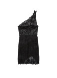 Нічна Сорочка Victoria's Secret Faux Leather & Fishnet Corset Dress_3