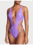 Боді Тедді Victoria's Secret Very Sexy Unlined Lace Shine Strap Crotchless Teddy_1