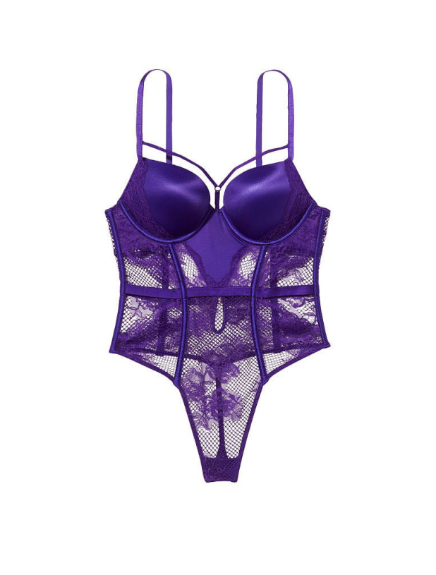 Боді Тедді Victoria's Secret Very Sexy Bombshell Fishnet Floral Teddy_3