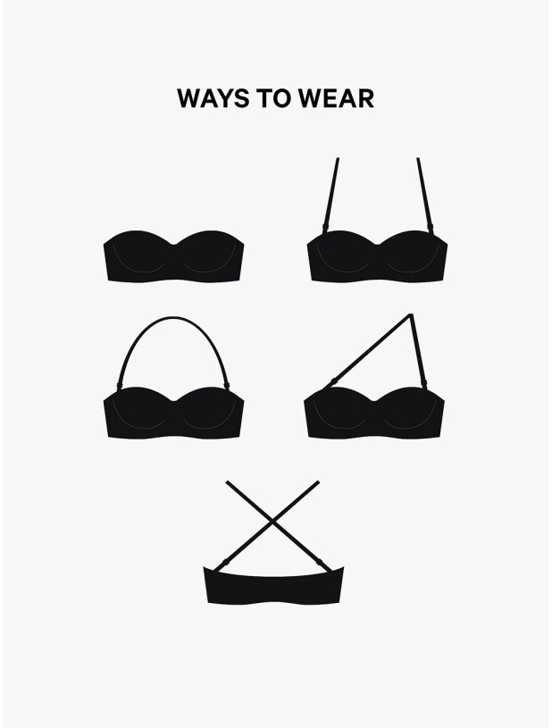 Бюстгальтер Трансформер Victoria's Secret PINK Wear Everywhere Lightly Lined Strapless Bra_4
