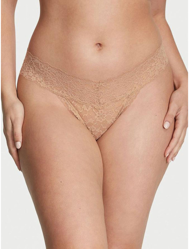 Трусики Стрінги Мереживні Victoria's Secret The Lacie Lace Thong Panty_2