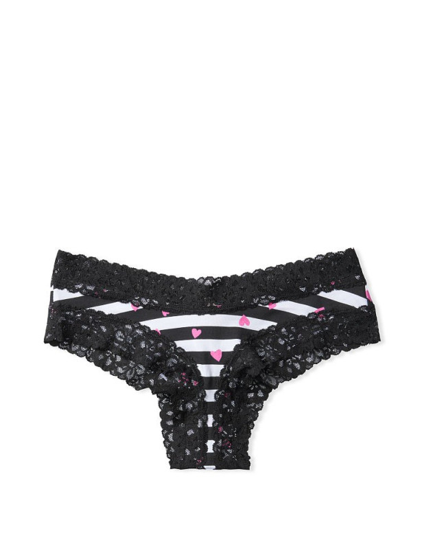 Трусики Victoria's Secret Cotton Lace-waist Cheeky_3