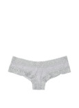 Бавовняні Трусики Чікі Victoria's Secret Lace Waist Cotton Cheeky Panty_2