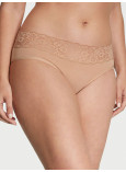Бавовняні Трусики Хіпхагер з Мереживом Victoria's Secret Lace Waist Cotton Hiphugger Panty_1