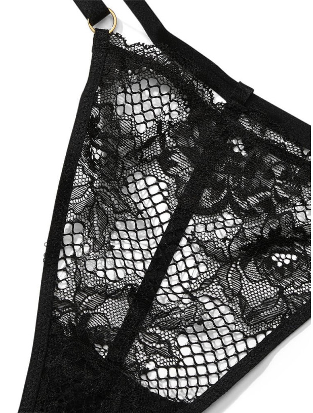 Трусики Victoria's Secret Very Sexy Fishnet Lace V-String Panty_4