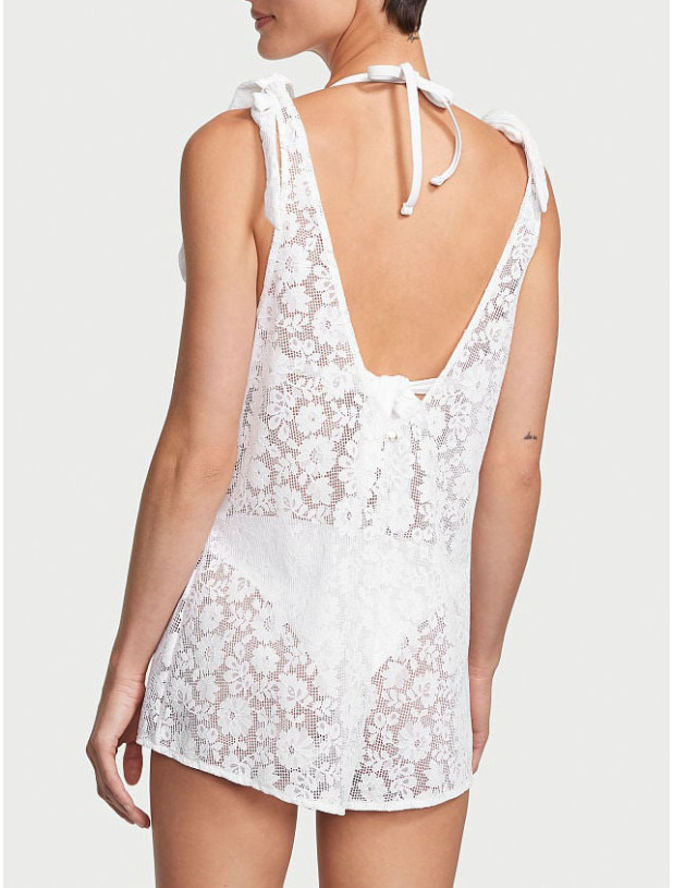 Мереживний Ромпер-комбінезон Victoria’s Secret Swim Crochet Lace Romper Cover-Up_2