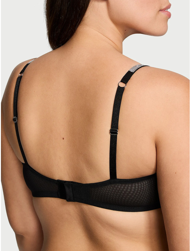Бюстгальтер зі Стразами Victoria's Secret Very Sexy Sheer Shine Low-Cut Demi Bra_2