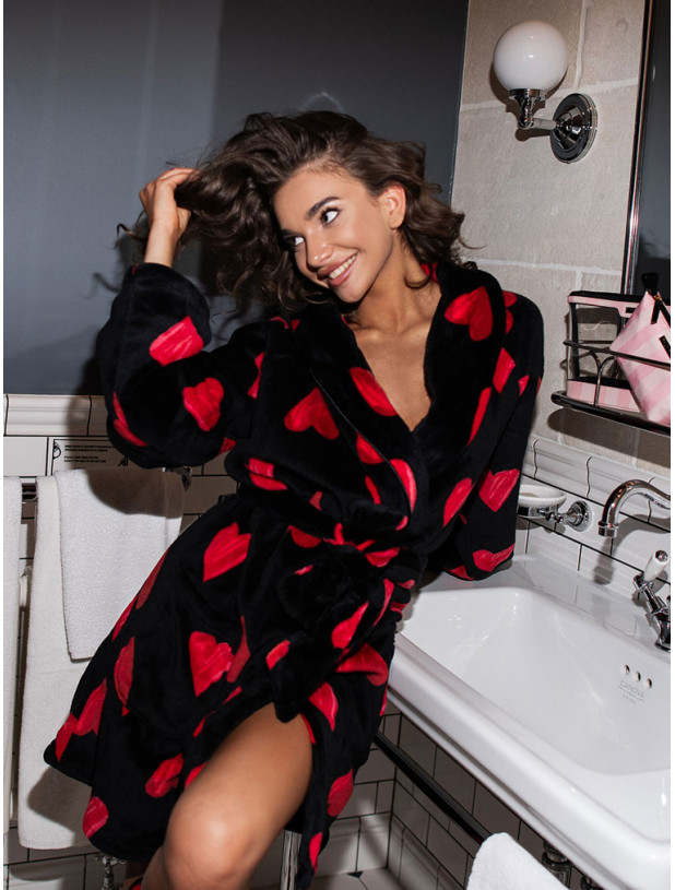 Халат Victoria's Secret Logo Short Cozy Robe_2