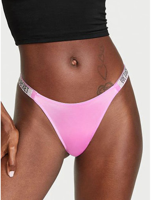 Трусики зі Стразами Victoria's Secret Very Sexy Bombshell Shine Strap Thong Panty_4
