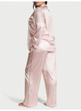 Піжама Сатинова Victoria's Secret Satin Long Pajama Set_3