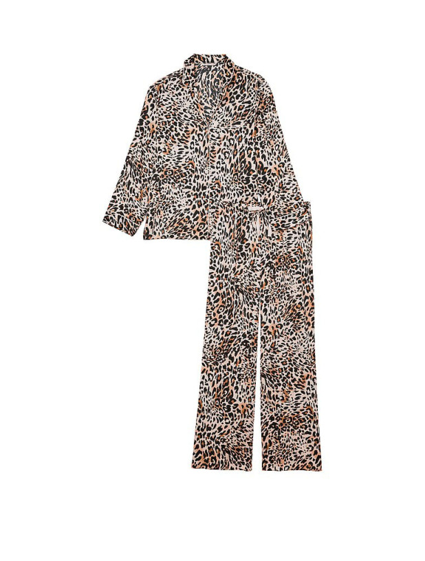 Піжама Victoria's Secret Satin Long Pajama Set_3