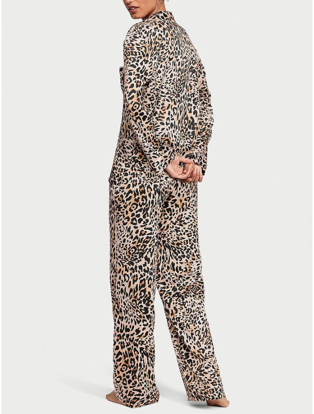 Піжама Victoria's Secret Satin Long Pajama Set_2