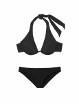 Купальник Victoria's Secret Halter Underwire Bra Top & Ruched Back Hipster Bottom_1
