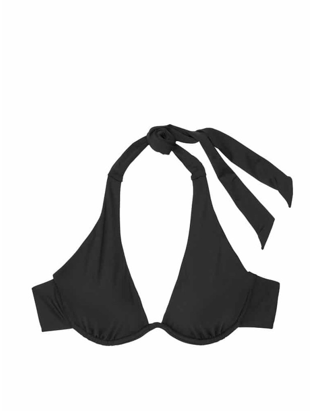 Купальник Victoria's Secret Halter Underwire Bra Top & Ruched Back Hipster Bottom_2