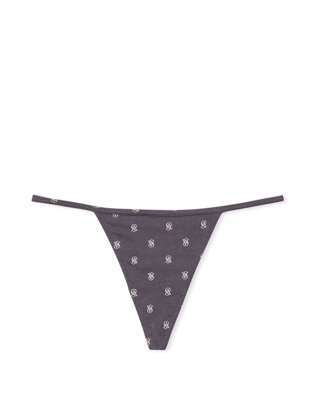 Трусики Стринги из Хлопка Victoria's Secret Stretch Cotton V-String Panty_3