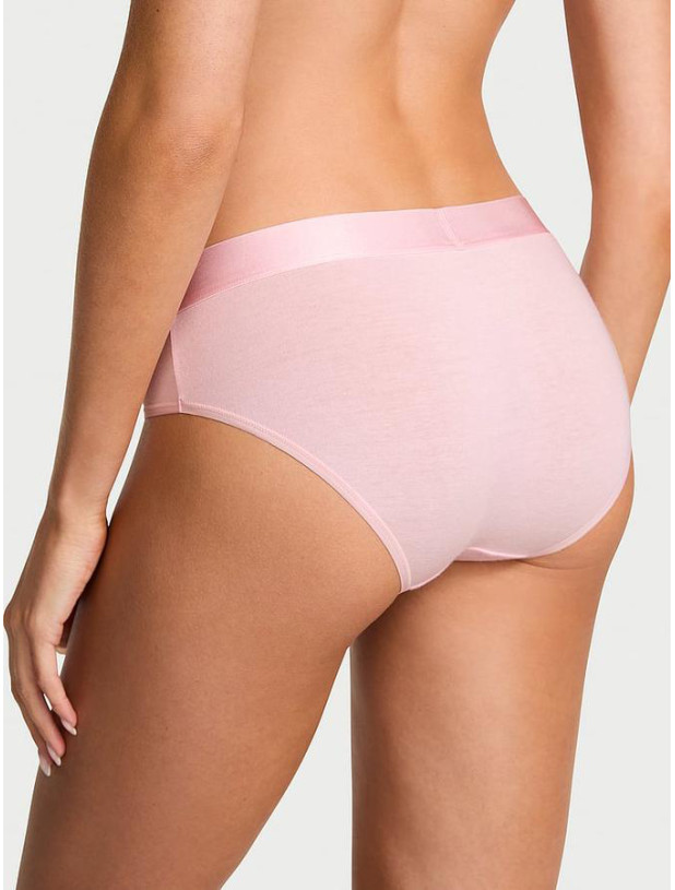 Бавовняні Трусики Хіпхагер Victoria's Secret Logo Cotton Shine Patch Hiphugger Panty_2