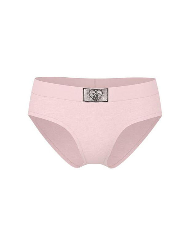 Бавовняні Трусики Хіпхагер Victoria's Secret Logo Cotton Shine Patch Hiphugger Panty_3