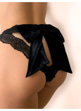 Трусики Victoria's Secret Dream Angels Lace & Velvet Bow Ouvert Cheekini Panty_4