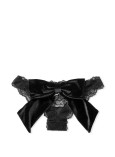 Трусики Victoria's Secret Dream Angels Lace & Velvet Bow Ouvert Cheekini Panty_2