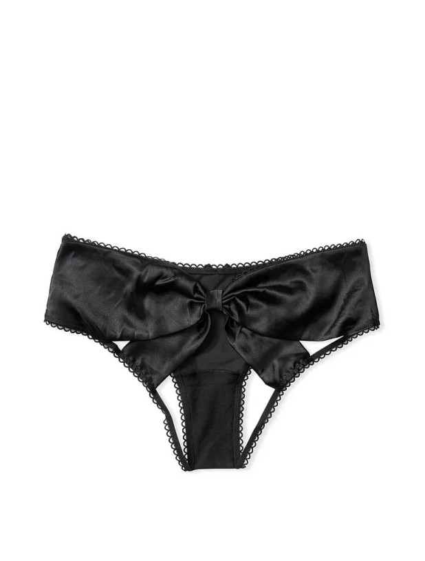 Трусики Victoria's Secret Very Sexy Satin Bow Cutout Back Open Panty_4