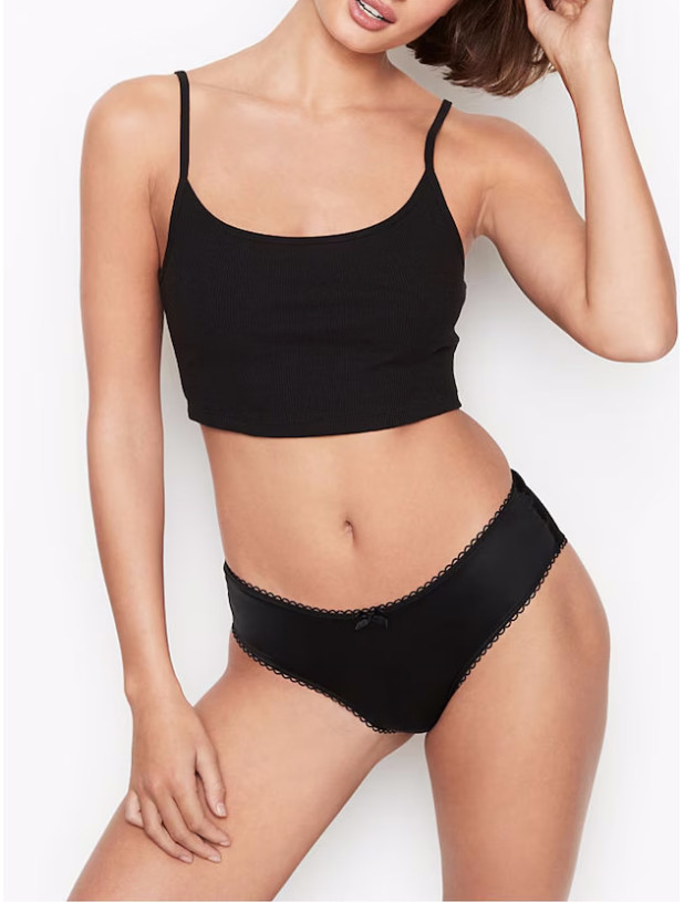 Трусики Victoria's Secret Very Sexy Satin Bow Cutout Back Open Panty_2