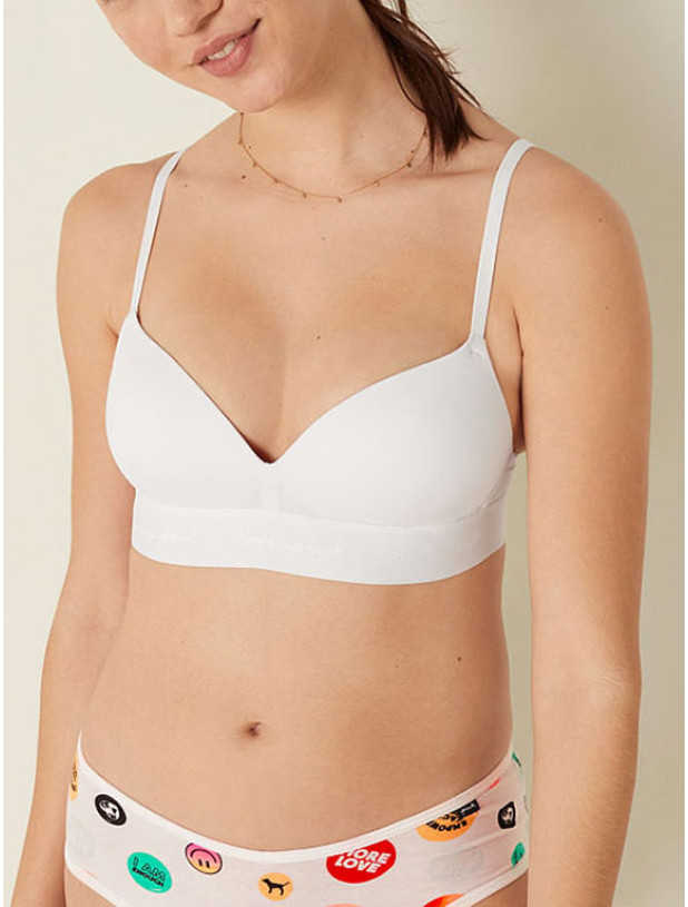 Бюстгальтер Пуш-ап Бесшовный Victoria's Secret PINK Wear Everywhere Wireless Push-Up Bra_3