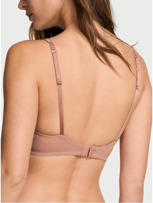 Бюстгальтер зі Стразами Victoria's Secret Very Sexy Sheer Shine Low-Cut Demi Bra_2