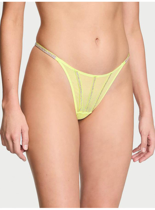Трусики зі Стразами Victoria's Secret Very Sexy Sheer Shine Thong Panty