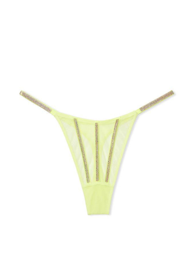 Трусики зі Стразами Victoria's Secret Very Sexy Sheer Shine Thong Panty_3