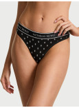 Трусики Стрінги Victoria's Secret Logo Cotton Thong Panty_1