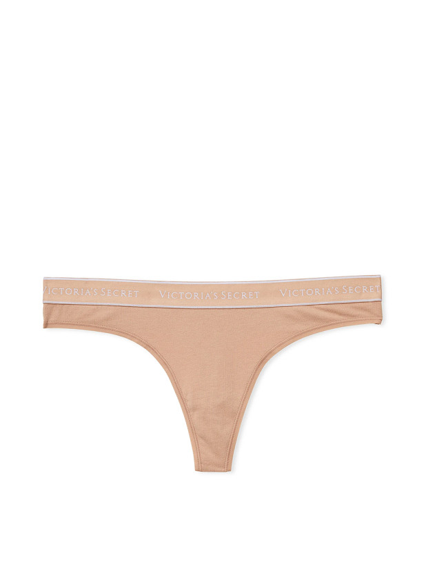 Трусики Стрінги Victoria's Secret Logo Cotton Thong Panty_2
