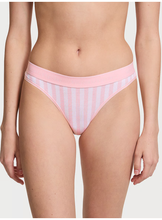 Трусики Стрінги Victoria's Secret Logo Cotton Thong Panty