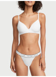 Хлопковые Трусики Бикини Victoria's Secret Cotton Logo Tanga Bikini Panty_1