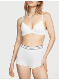 Бавовняні Трусики Шортики Victoria's Secret Logo Cotton High-Waist Boyshort Panty_1