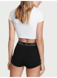 Бавовняні Трусики Шортики Victoria's Secret Logo Cotton High-Waist Boyshort Panty_2