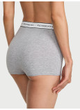 Бавовняні Трусики Шортики Victoria's Secret Logo Cotton High-Waist Boyshort Panty_2