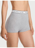 Бавовняні Трусики Шортики Victoria's Secret Logo Cotton High-Waist Boyshort Panty_1