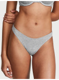 Хлопковые Трусики Стринги Victoria's Secret Stretch Cotton High-Leg Scoop Thong Panty_1