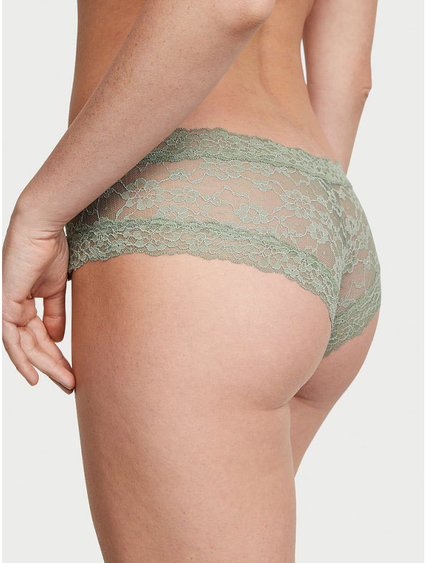 Трусики Чики Кружевные Victoria's Secret The Lacie Lace-Up Cheeky Panty_2