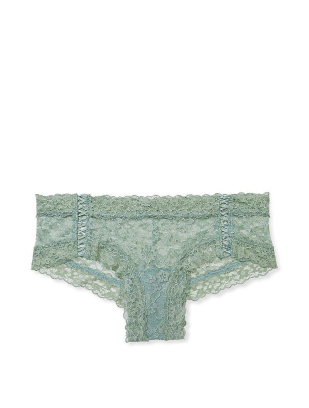 Трусики Чики Кружевные Victoria's Secret The Lacie Lace-Up Cheeky Panty_3