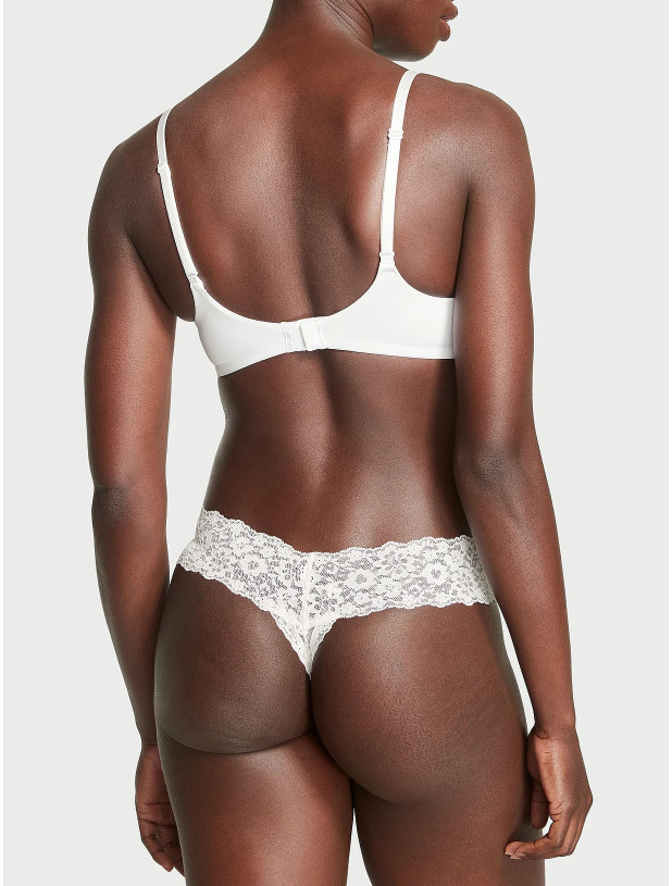 Трусики Стрінги Мереживні Victoria's Secret The Lacie Lace Thong Panty_2
