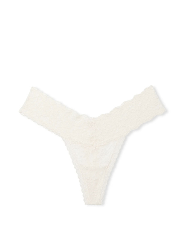 Трусики Стрінги Мереживні Victoria's Secret The Lacie Lace Thong Panty_3