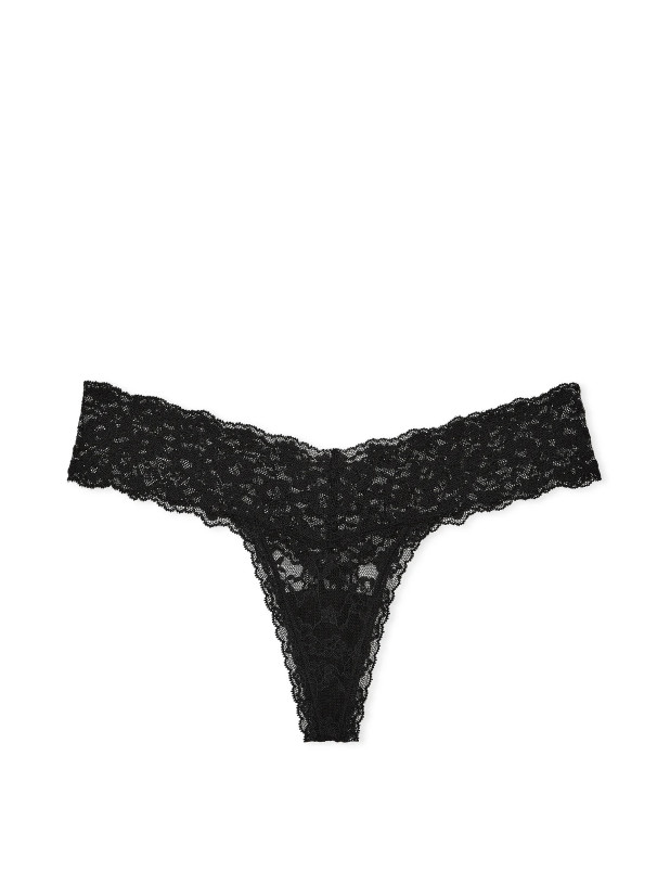 Трусики Стрінги Мереживні Victoria's Secret The Lacie Lace Thong Panty_3