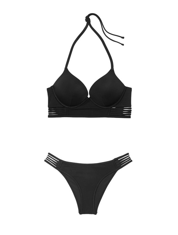 Купальник Victoria's Secret Victoria's Secret Swim VS Archives Swim Bombshell Push-Up Longline Bikini Top & VS Archives Swim Strappy Hipster Brazilian Bikini Bottom_3