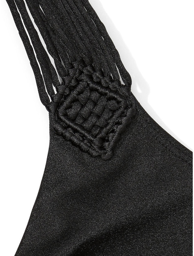 Суцільний Купальник Victoria's Secret з Вирізами та Бахромою Swim VS Archives Swim Macrame Fringe Monokini One-Piece Swimsuit_3