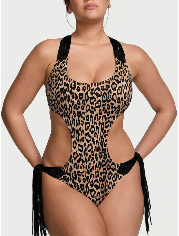Суцільний Купальник Victoria's Secret з Вирізами та Бахромою Swim  VS Archives Swim Macrame Fringe Monokini One-Piece Swimsuit_8