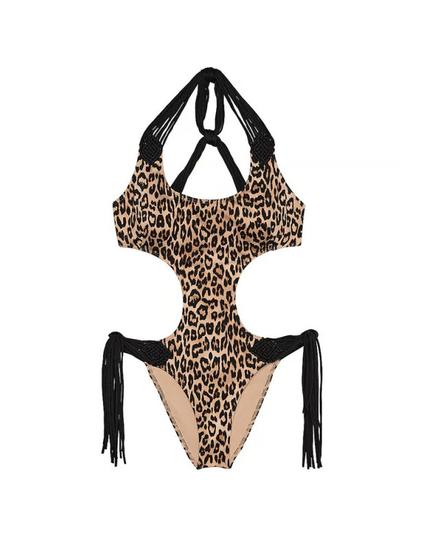 Суцільний Купальник Victoria's Secret з Вирізами та Бахромою Swim  VS Archives Swim Macrame Fringe Monokini One-Piece Swimsuit_6