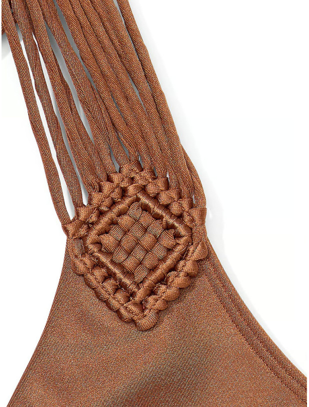 Суцільний Купальник Victoria's Secret з Вирізами та Бахромою Swim VS Archives Swim Macrame Fringe Monokini One-Piece Swimsuit_4